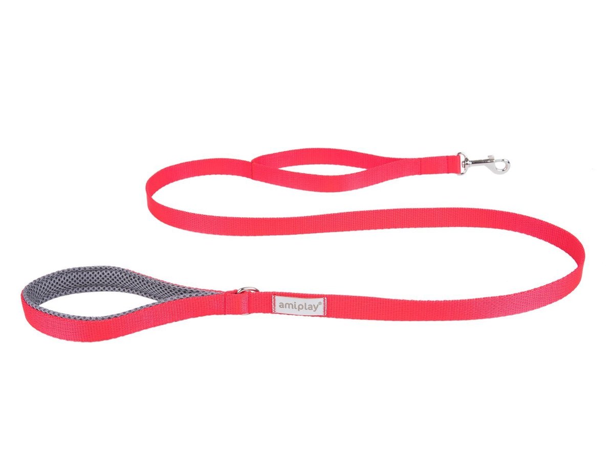 Amiplay Samba Smycz S 150 x 1,5cm czerwona