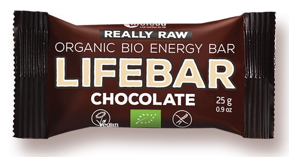 LIFEFOOD BATON CZEKOLADOWY RAW BEZGLUTENOWY BIO 25 g - LIFEFOOD