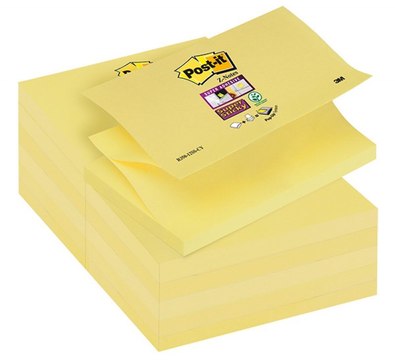 Karteczki Post-It Super Sticky Z-Notes 76 X 127 Mm R350-12ss-Cy Żółte (90)