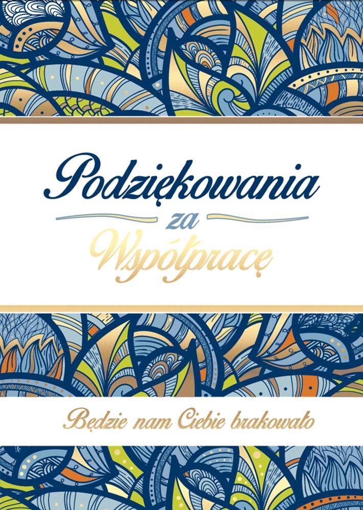 Kukartka Karnet B5 Q-149 Podziękowanie za współpracę - Kukartka