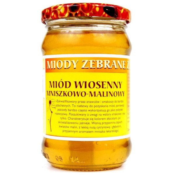 Dary Natury Miód wiosenny mniszkowo-malinowy 400g