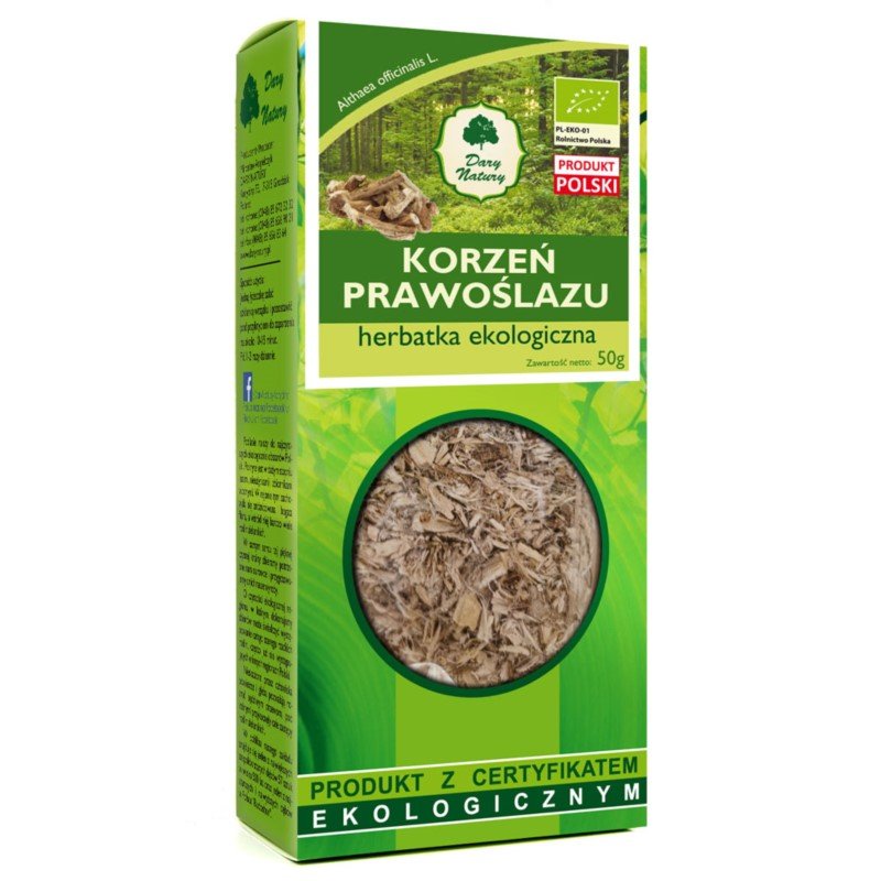 Dary Natury korzeń prawoślazu herbatka ekologiczna 50 g