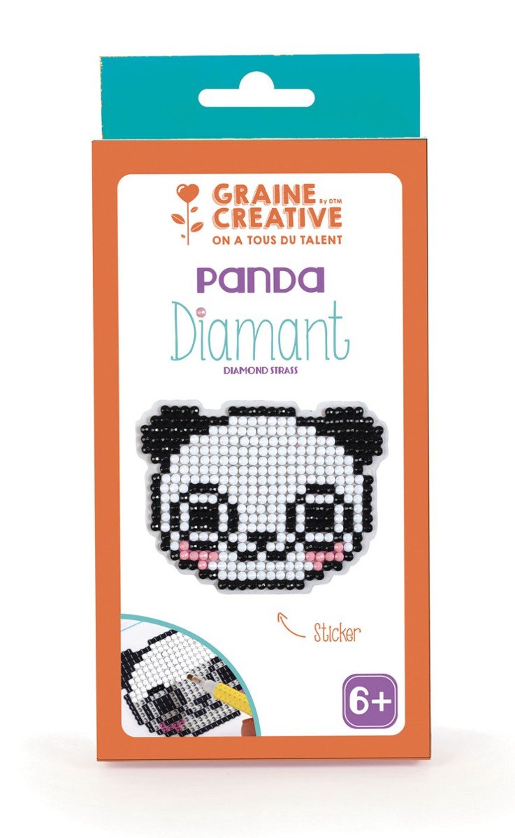 Graine Creative Graine Creative Naklejka Diamentowa Mozaika Panda GC-750218