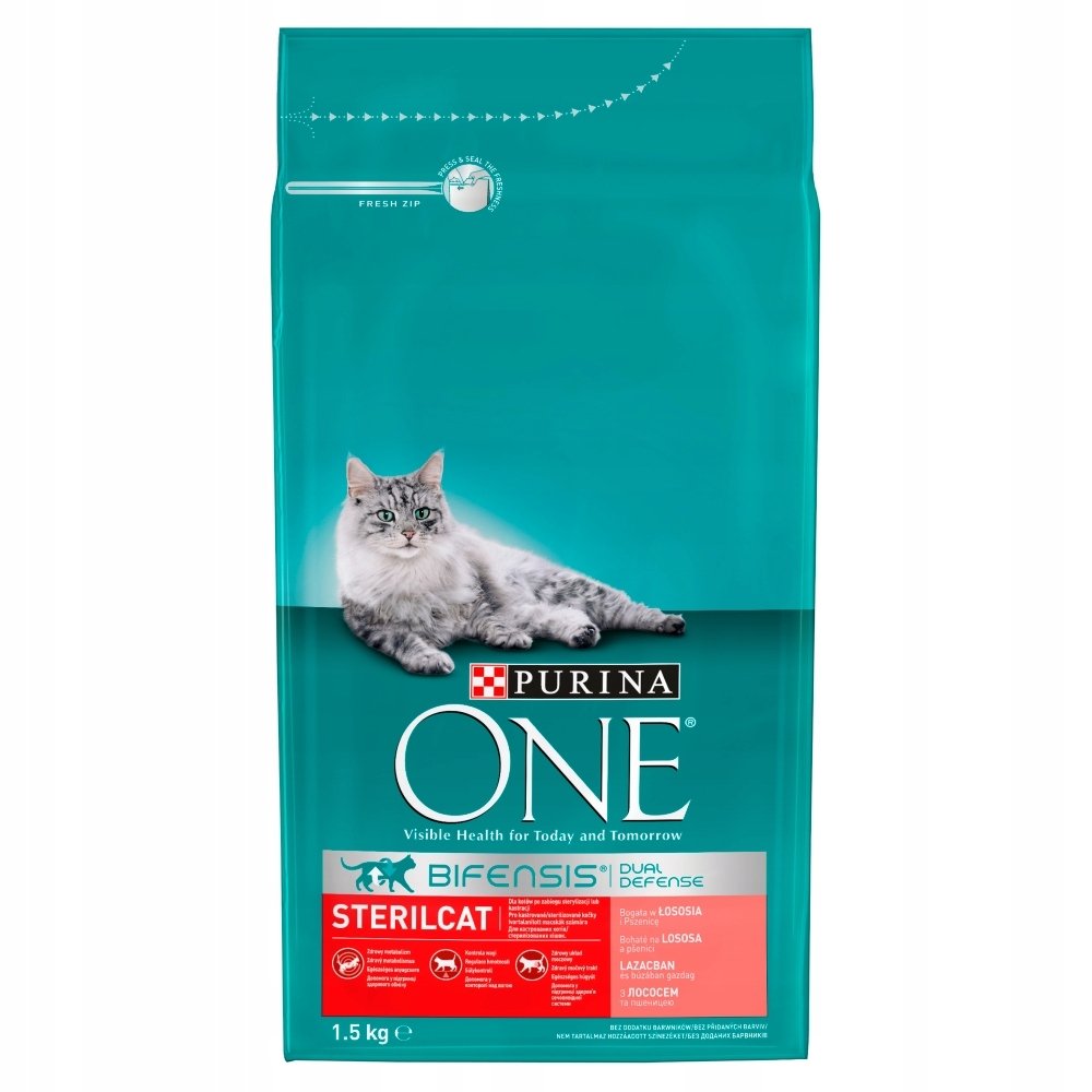 Purina ONE Sterilcat Bifensis łosoś karma 1.5kg