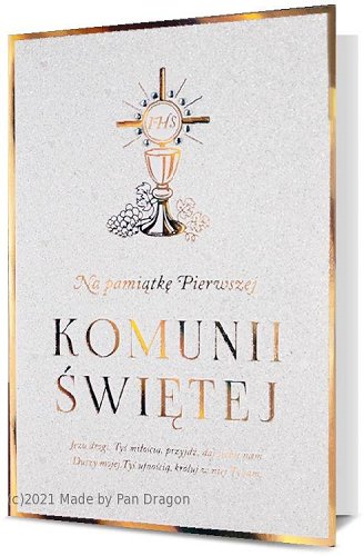 Kartka na Komunię świętą  HM200-1782