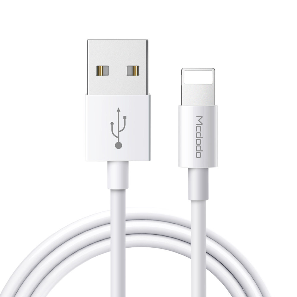 Mcdodo kabel USB Element (USB - Lightning) biały 1m 2A CA-6020
