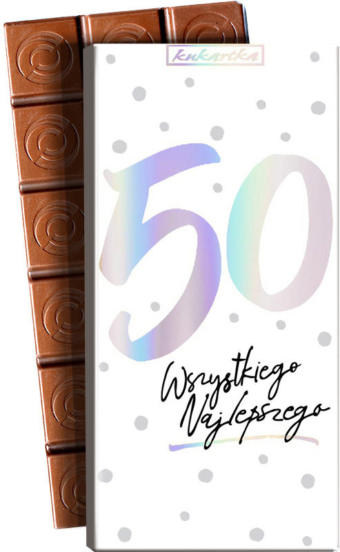 Kukartka Czekolada Urodziny 50
