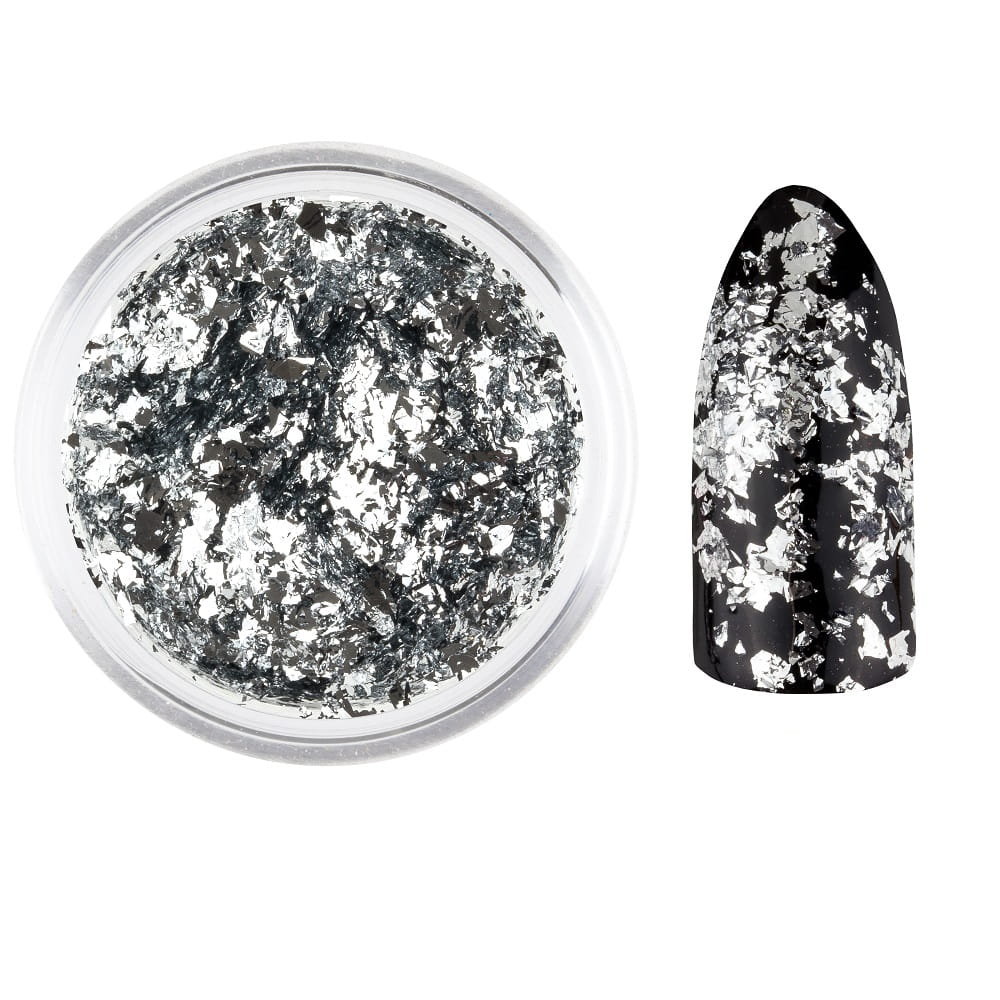 Ozdoba do paznokci metaliczne Płatki Alu nr 1