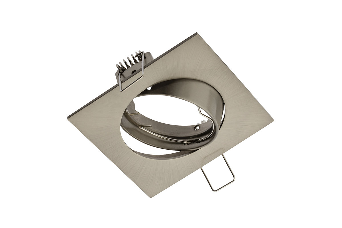 GTV SUFITOWA OPRAWA PUNKTOWA PORTO - K Z REGULACJĄ, ODLEW, IP20, INOX, KWADRAT, TYP DT OP-PRAN6-02