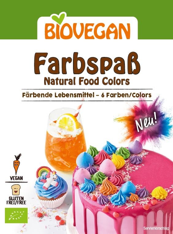 Bio Vegan BARWNIKI SPOŻYWCZE BEZGLUTENOWE BIO 5 x 8 g