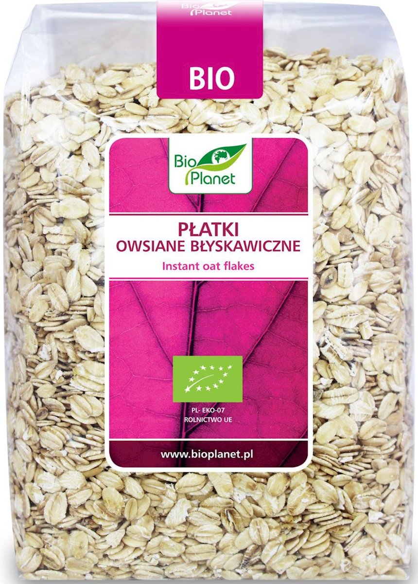 Bio Planet PŁATKI OWSIANE BŁYSKAWICZNE BIO 600 g