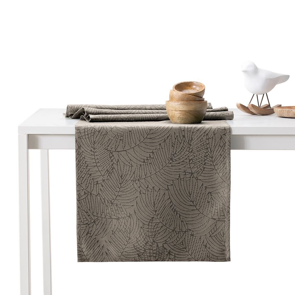 AmeliaHome Bieżnik plamoodporny GAIA 30x100 Cappuccino