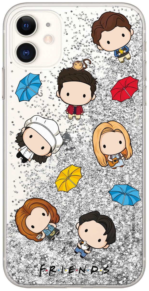 Etui na  IPHONE XS Max Friends 013 Srebrny