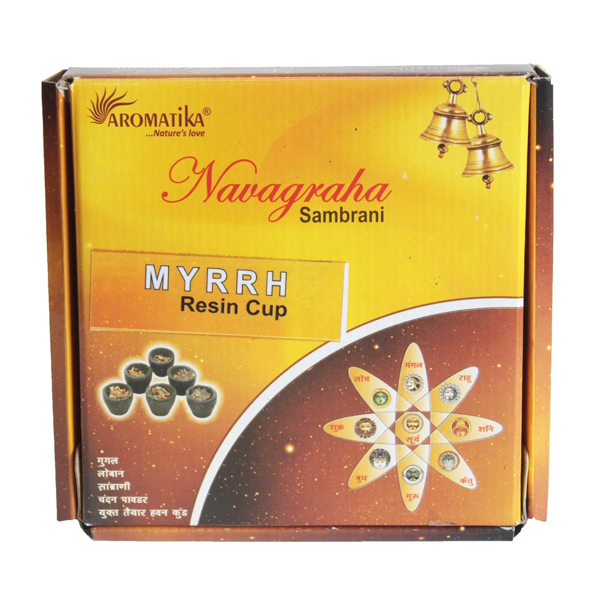 Kadzidło Naturalne Żywiczne - MIRRA Myrrh - 12 kubeczków Aromatika