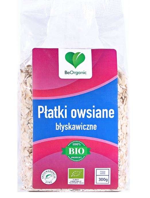 Płatki owsiane błyskawiczne EKO BeOrganic 300 g