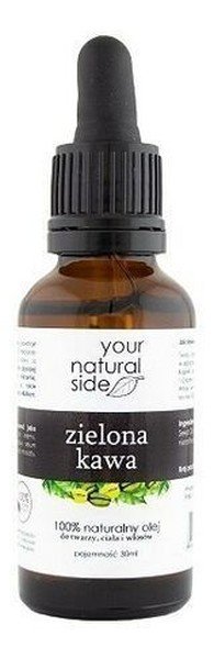 Your Natural Side Olej nierafinowany 100% Zielona kawa pipeta 30ml