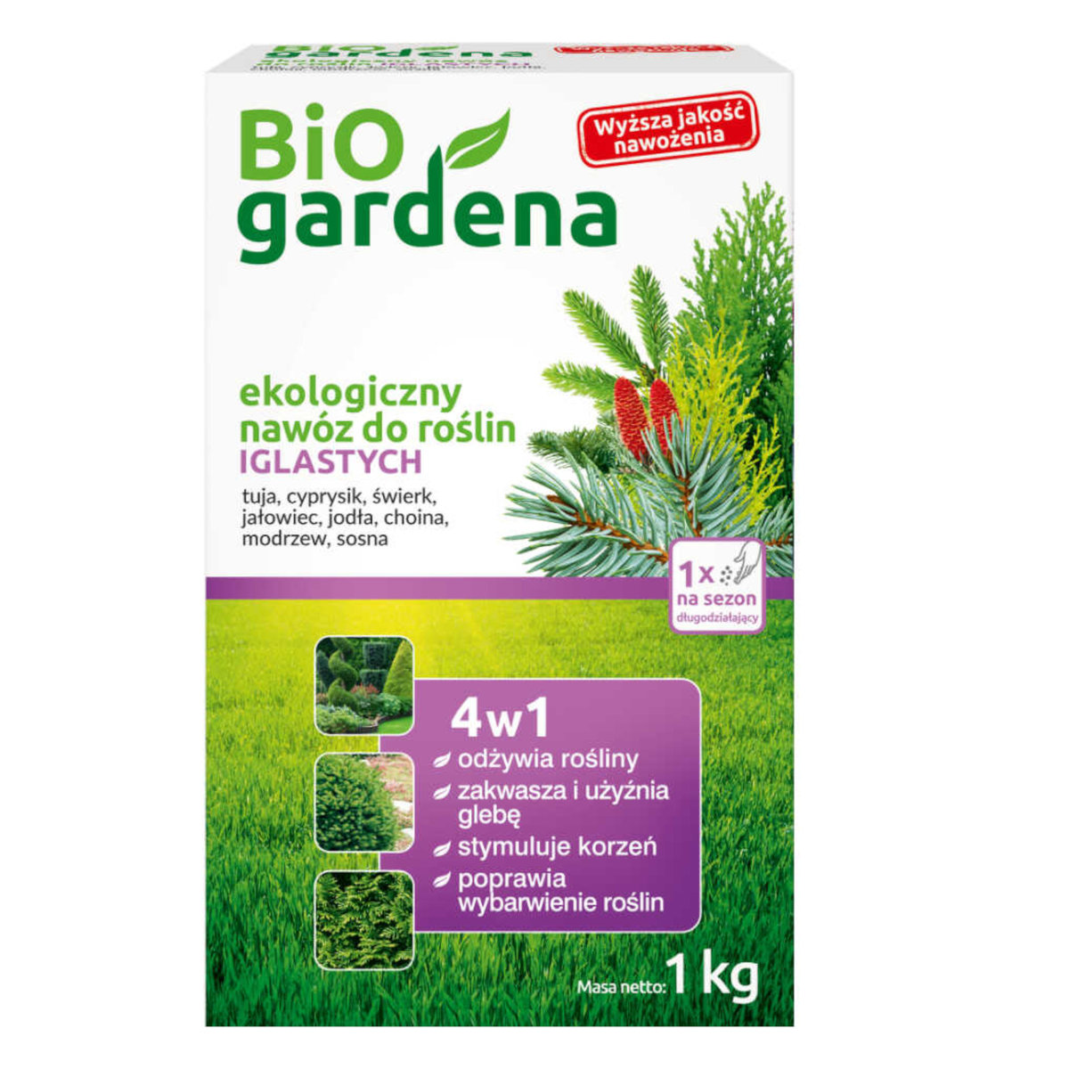 BIO GARDENA Nawóz do roślin iglastych Eko 1kg - 9B9E-66094