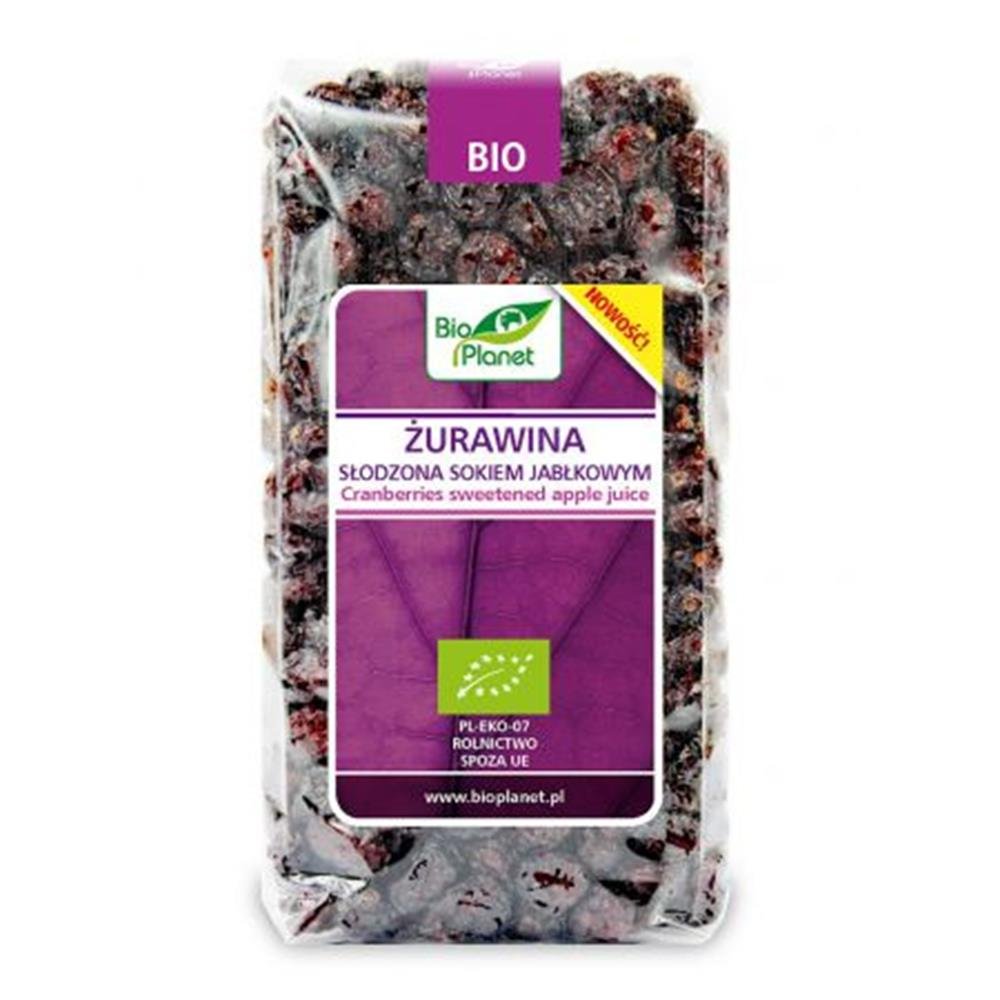 Bio Planet Żurawina słodzona sokiem jabłkowym BIO 400 g 000-9E8D-2765B