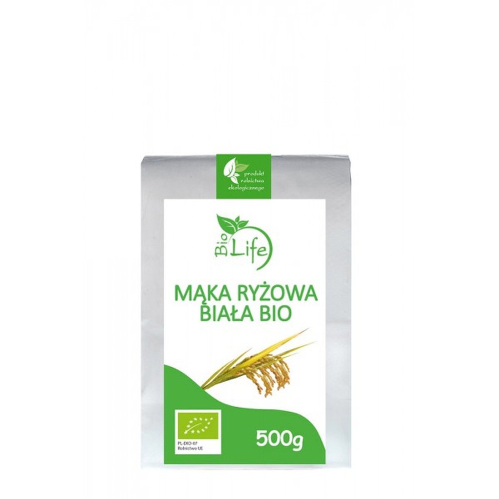 BioLife Mąka ryżowa Biała Bio 500 g