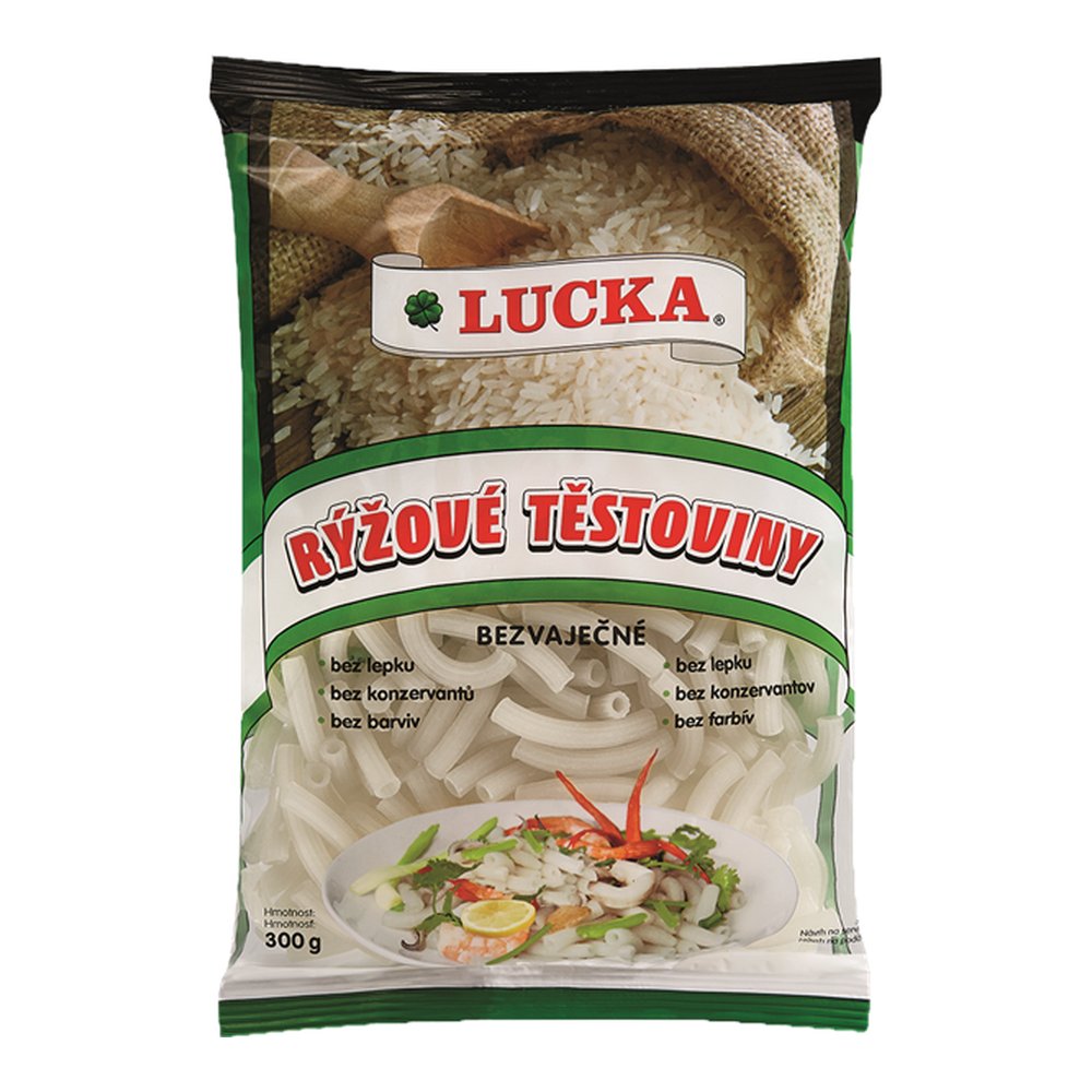 Makaron ryżowy Rurki Małe 300g Lucka