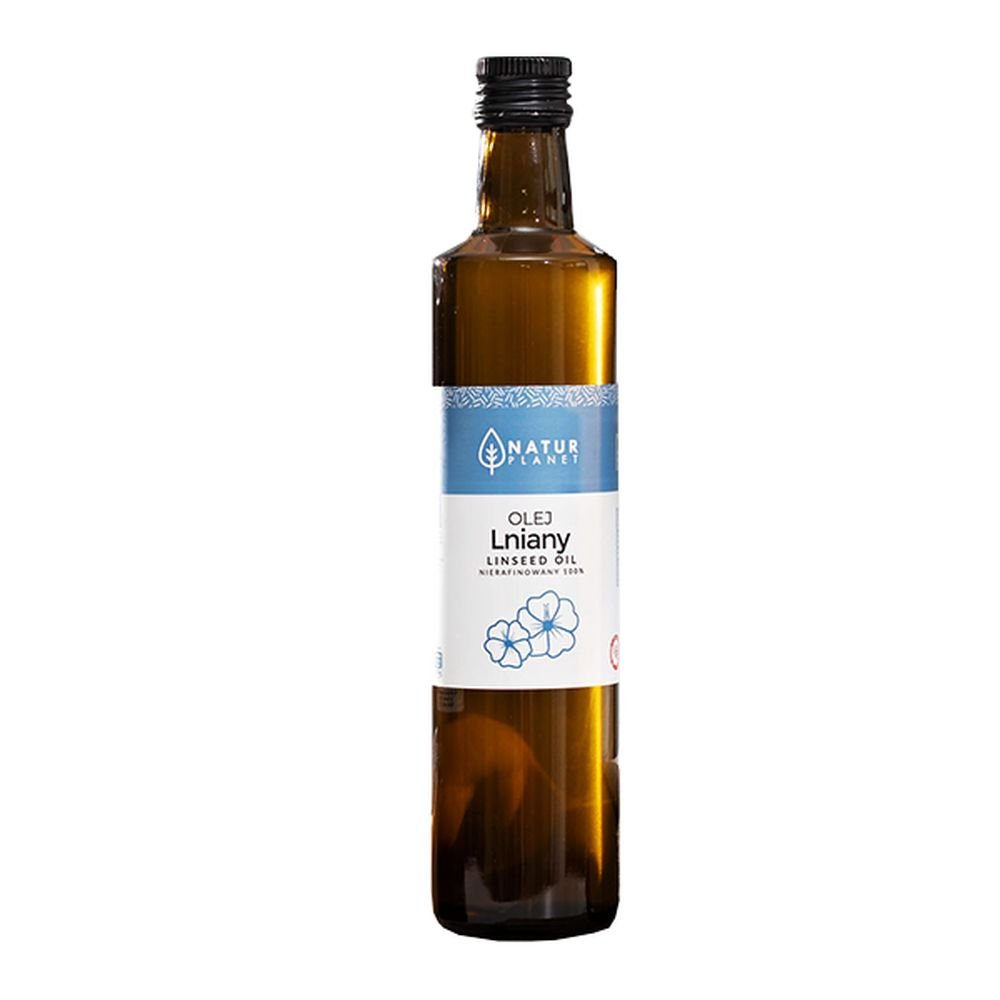 NaturPlanet Olej Lniany Nierafinowany - 250ml >> WYSYŁKA W 24H 