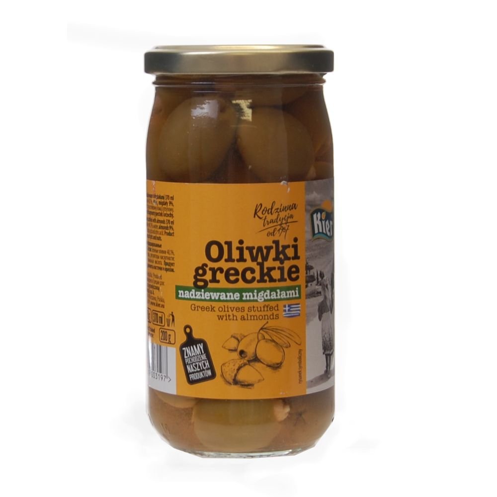 Oliwki Greckie Nadziewane Migdałami 370 ml - Kier