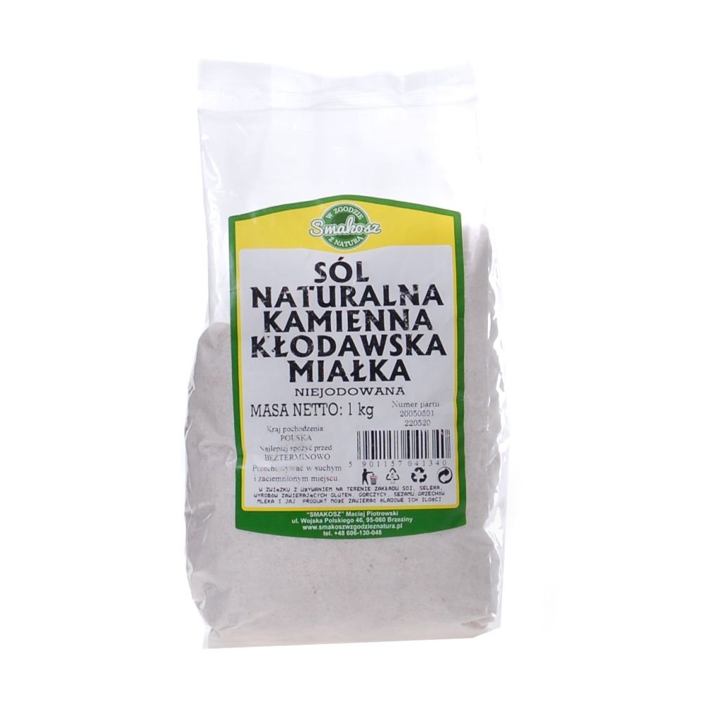 Smakosz Sól kamienna kłodawska niejodowana miałka 1kg 14462