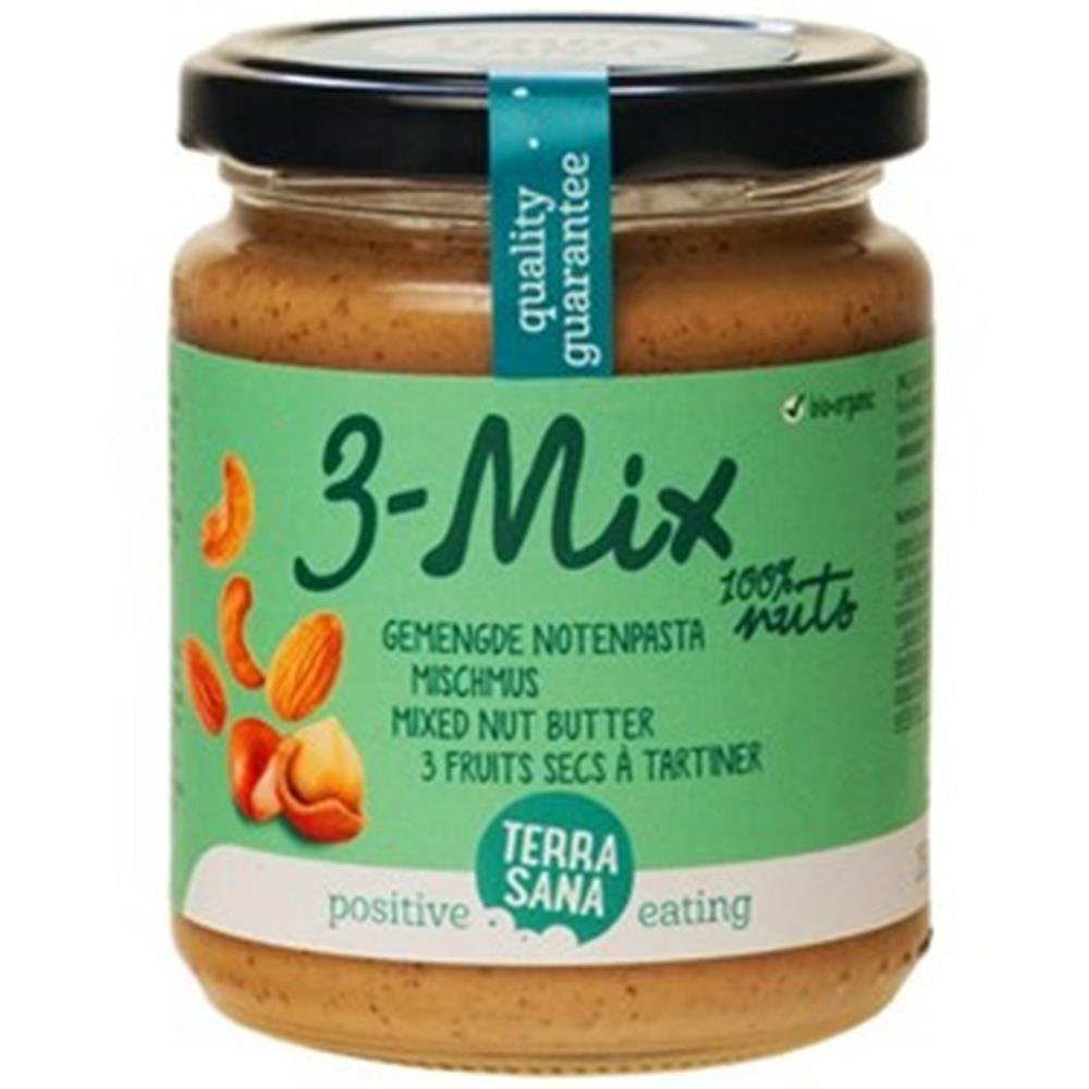 Terrasana KREM ORZECHOWY MIX (3 ORZECHY) BIO 250 g