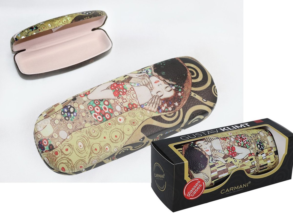 Pudełko Etui Pokrowiec Na Okulary Klimt Pocałunek