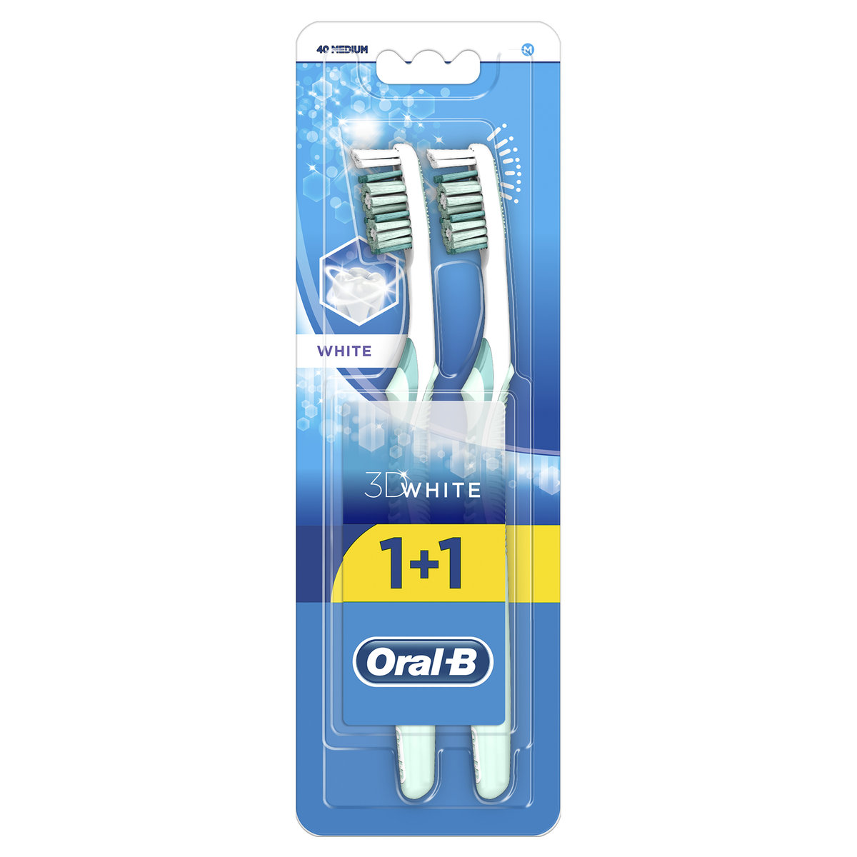Oral-B Advantage 3DWhite Szczoteczka manualna średnia, x 2