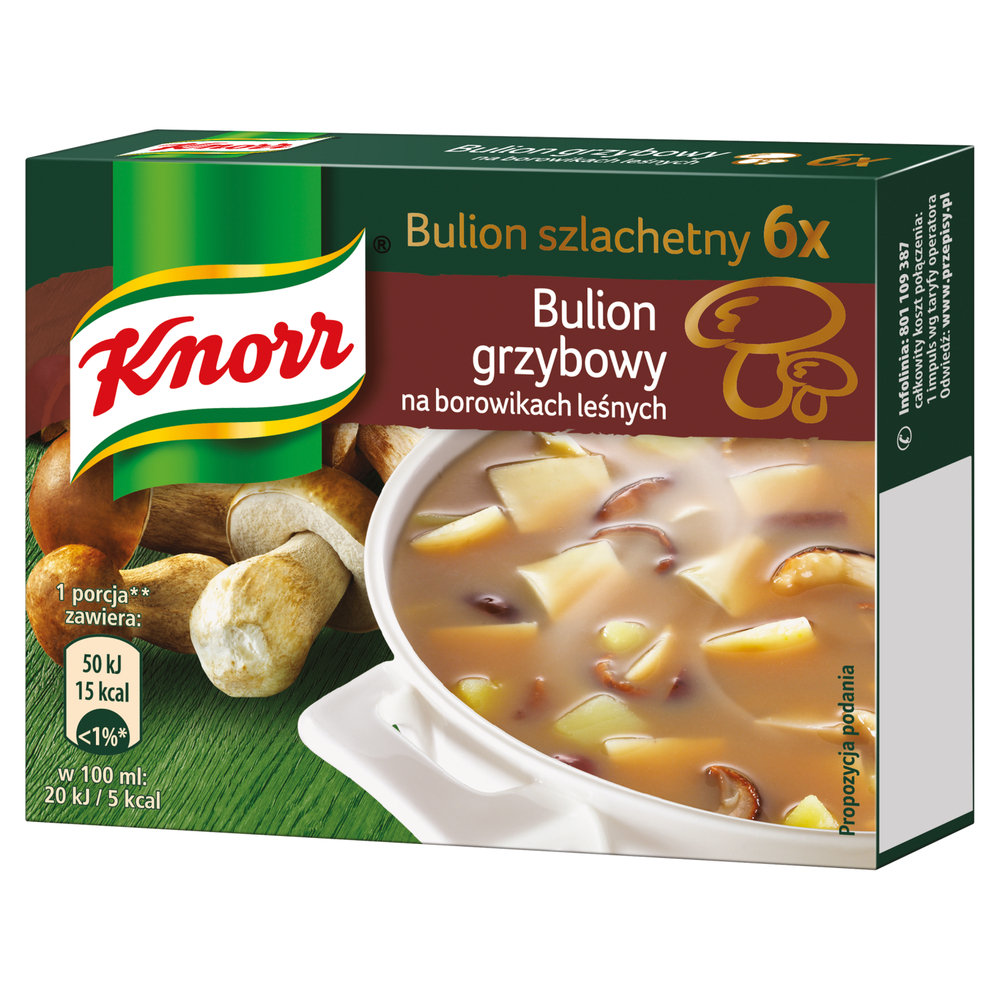 Knorr Bulion grzybowy na borowikach leśnych 6 x 10 g