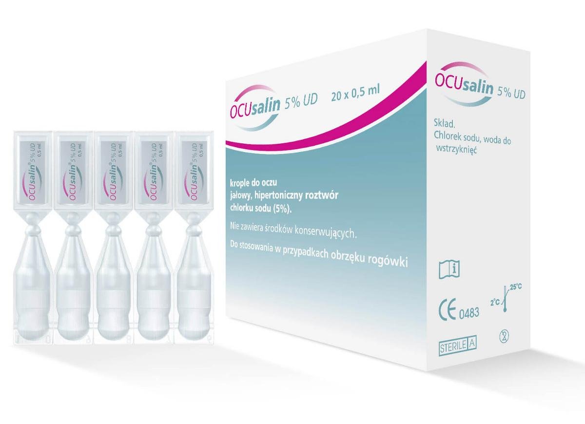 PHARM SUPPLY Ocusalin 5% ud krople do oczu 0,5 ml x 20 minimsów