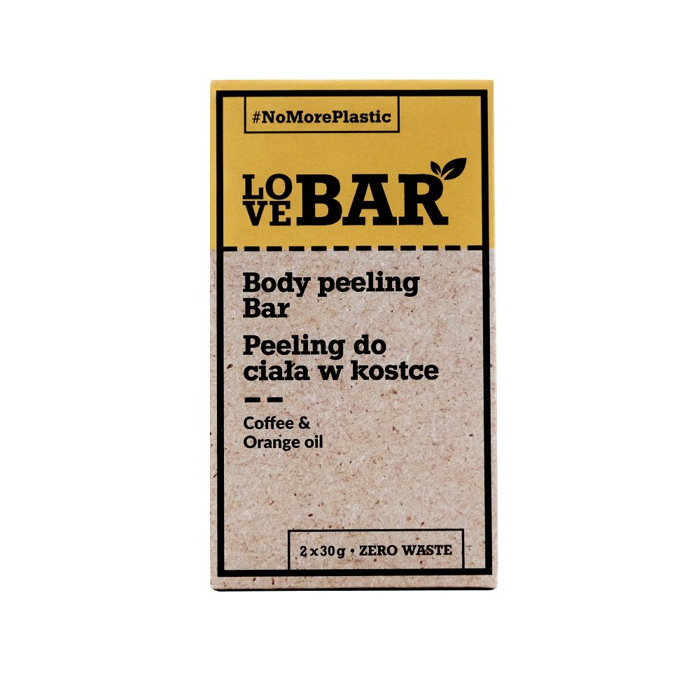 Love Bar peeling Kawa Pomarańczowy Olejek 2x30g