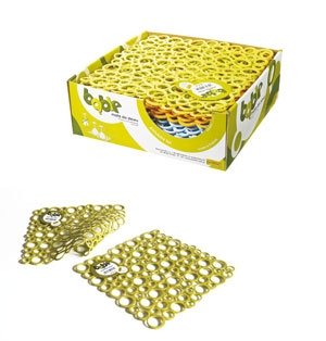 Practic Mata do zlewu Bąble kwadratowa, szara 5903456005610-SZA