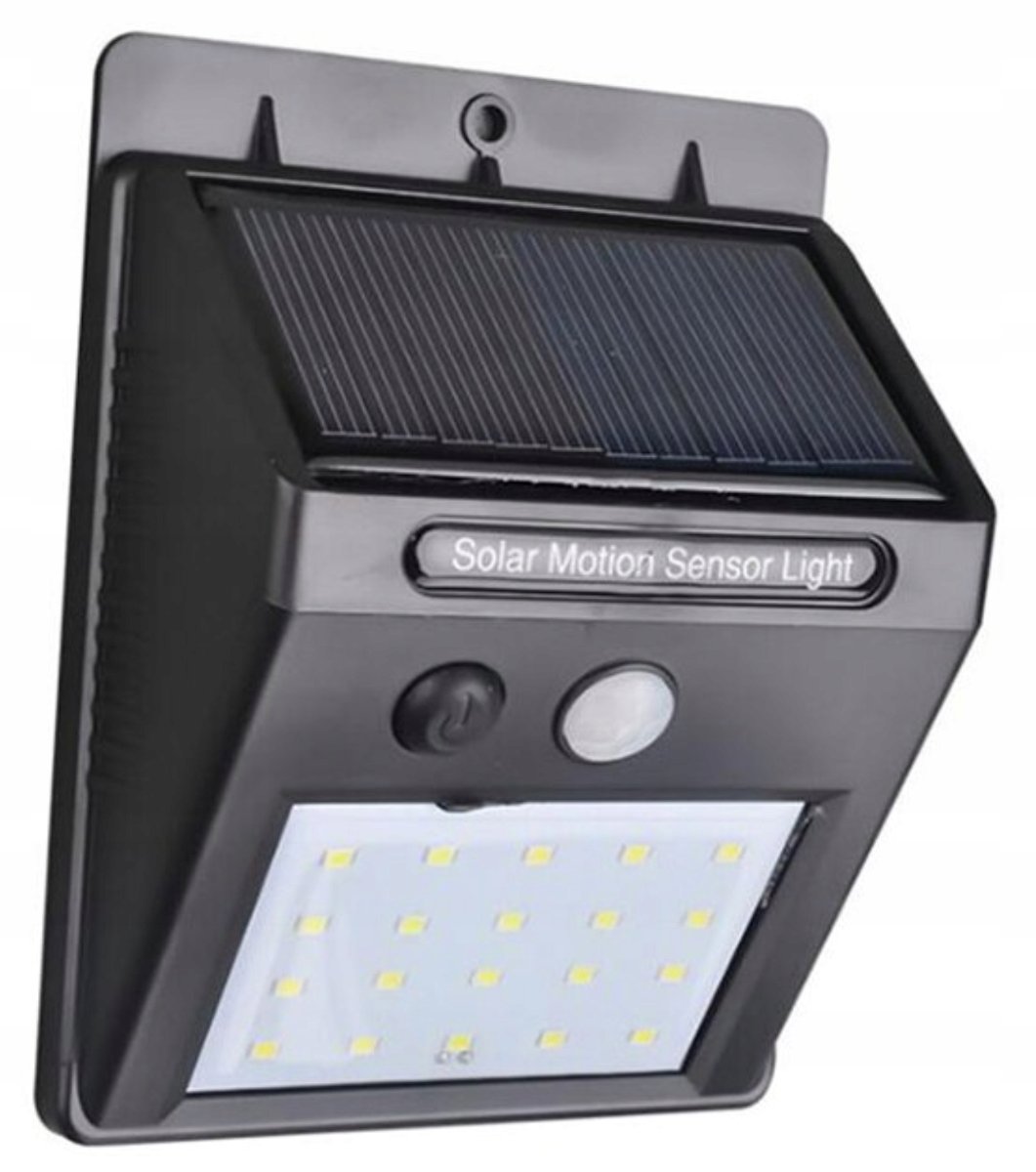 M008A  LAMPA SOLARNA 20LED Z CZUJNIKIEM RUCHU I ZMIERZCHU