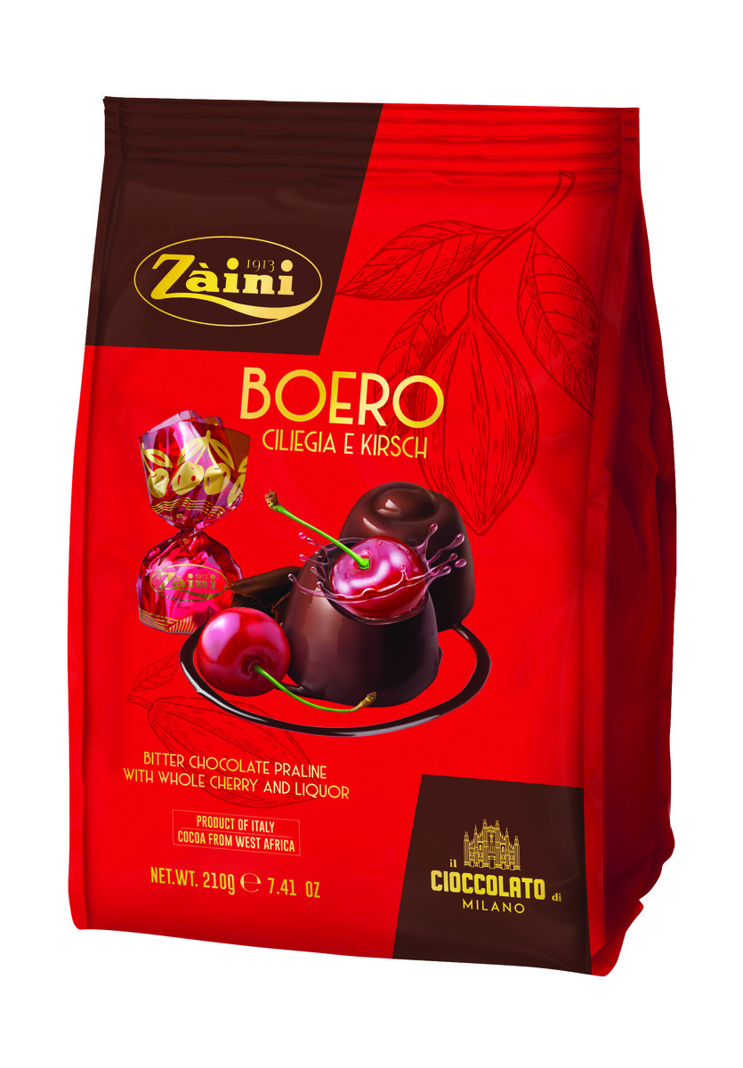 BOERO WŁOSKIE WIŚNIE W CZEKOLADZIE ZAINI 210G