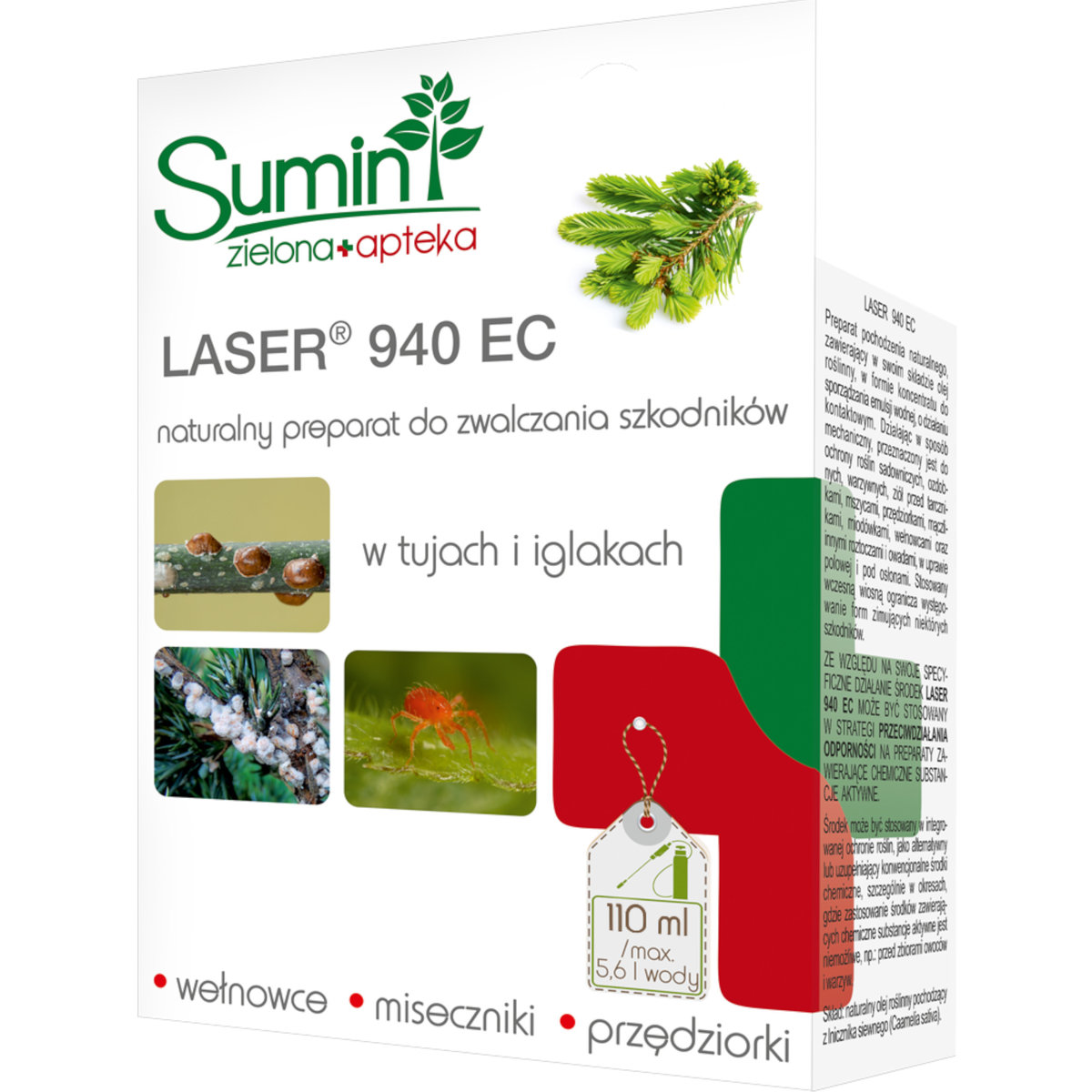 LASER 940EC 110ML ZWALCZA SZKODNIKI WARZYW, ZIÓŁ, OWOCÓW