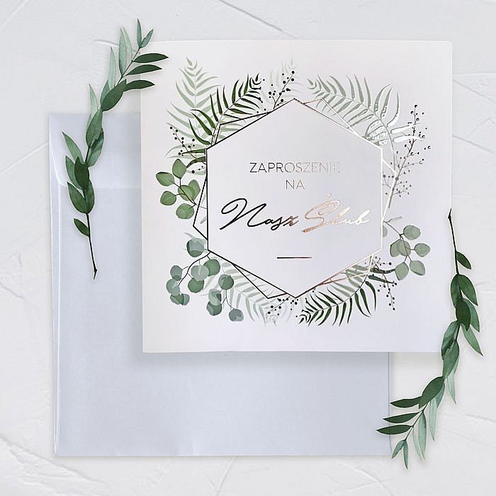 Zaproszenia ślubne, 10 sztuk, 62690