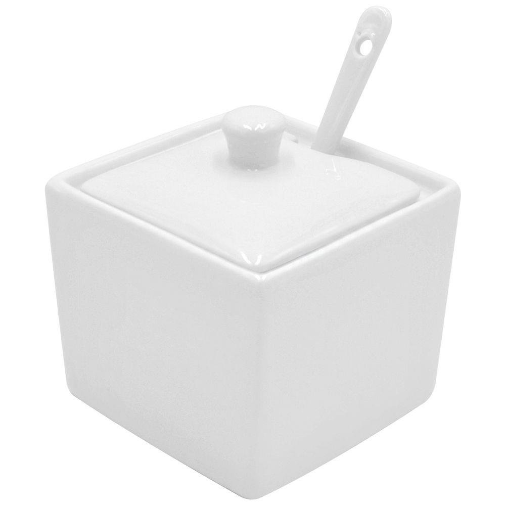 HIT TRADING CUKIERNICA Z ŁYŻECZKĄ PORCELANA 200ML 153509