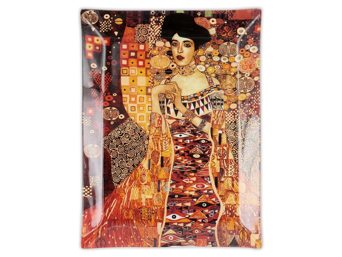 Carmani Talerz dekoracyjny Gustav Klimt Adele Bloch Bauer 32x24cm box 198-1105 198-1105