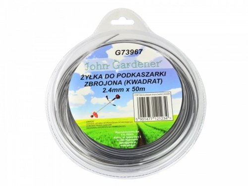 Geko ŻYŁKA DO PODKASZARKI ZBROJONA KWADRAT 2,4MMX50M 10/20 G73967 GEKO vx1412