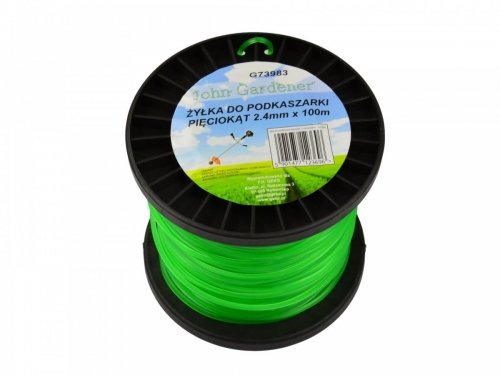 Żyłka tnąca do kosy podkaszarki 5-kąt 2.4mm x 100m