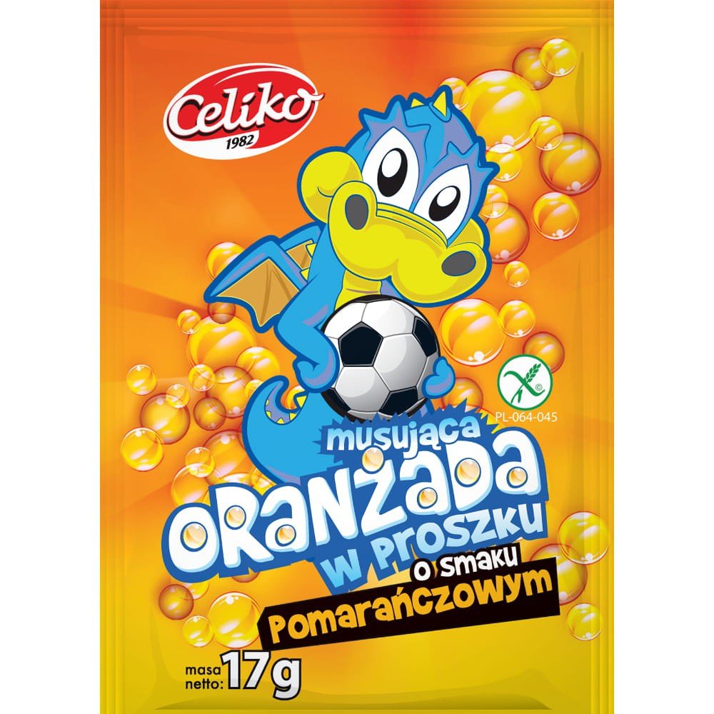 CELIKO ORANŻADA W PROSZKU O SMAKU POMARAŃCZOWYM 17 g - CELIKO