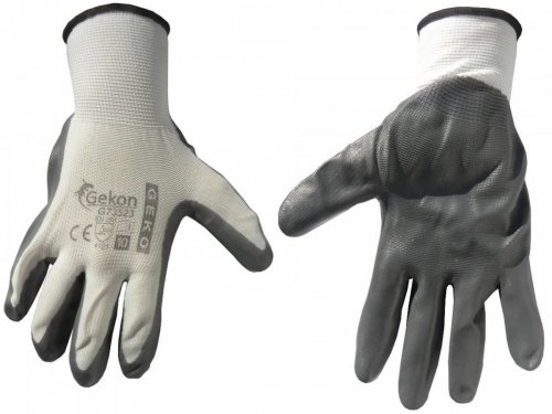 Geko Rękawice robocze 10 b/sz powlekane nitrylem G73523 G73523