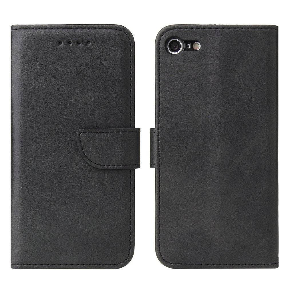 Magnet Hurtel Case elegancki futerał etui pokrowiec z klapką i funkcją podstawki iPhone SE 2020 / iPhone 8 / iPhone 7 czarny