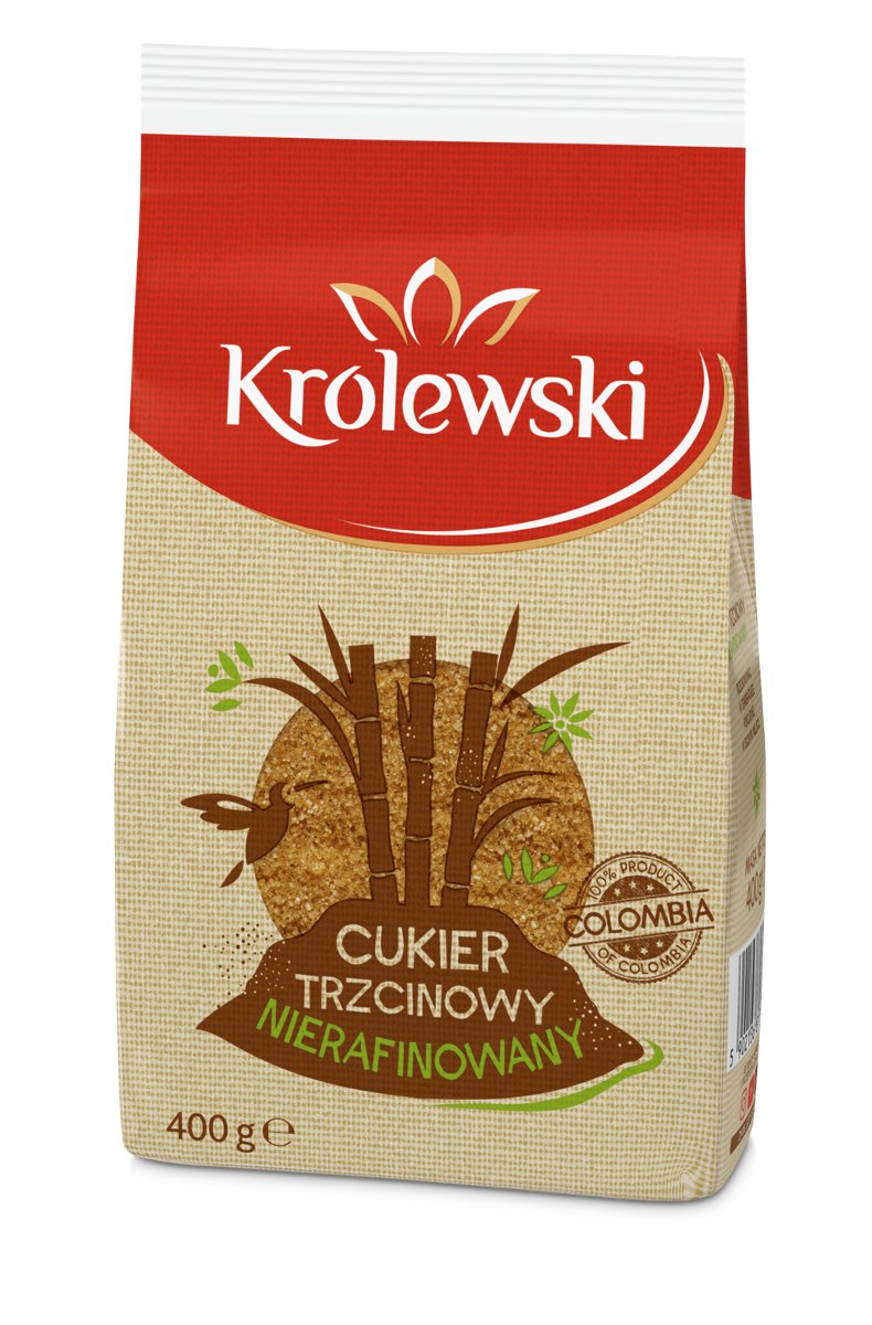 Cukier Trzcinowy Nierafinowany 400 G Królewski 126L397