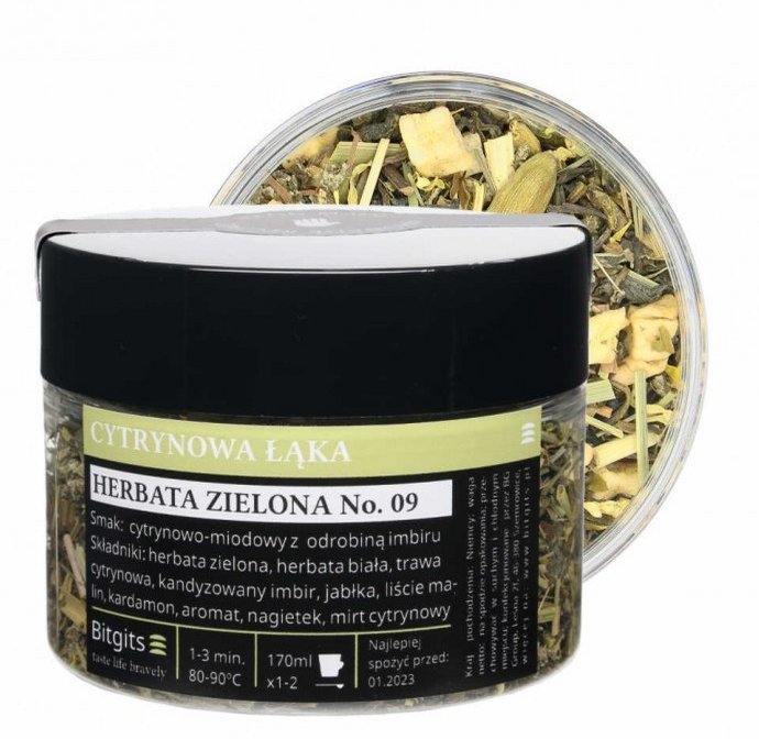 Herbata zielona cytrynowo miodowa XL - Cytrynowa łąka 85g