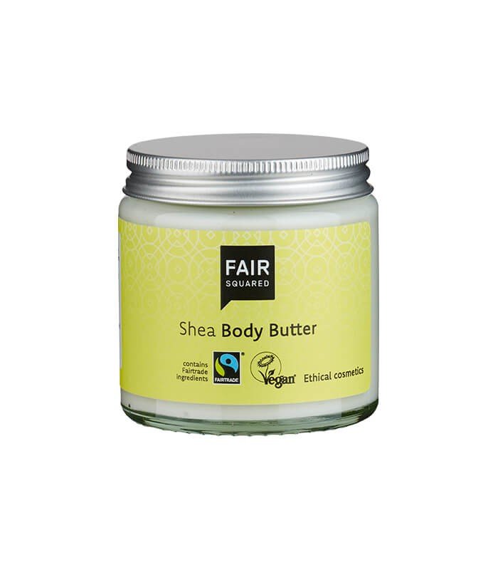Masło do ciała, z masłem SHEA i oliwą z oliwek, odżywia i nawilża, certyfikowany FAIRTRADE, ZERO WASTE, 100ml, Fair Squared
