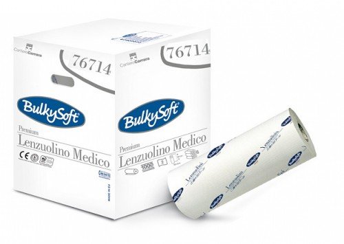 BulkySoft Podkład medyczny w roli 60 cm x 80 m 2-warstw. celuloza, perforowany 8%VAT 76714