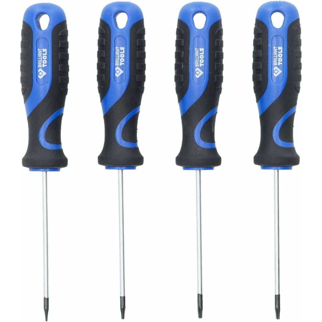 BRILLIANT TOOLS Zestaw wkrętaków Torx, 4 sztuki